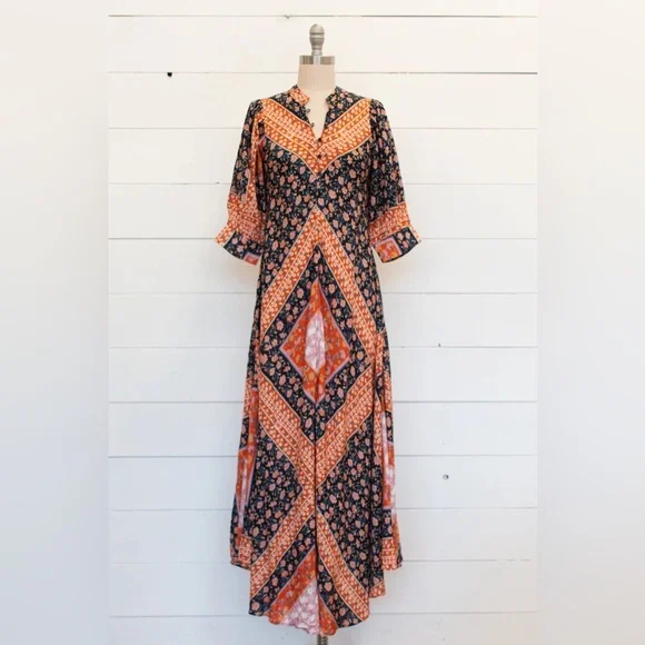 JENS PIRATE BOOTY NWT ROMA SALOON MAXI IN RUST - Picture 4 of 4